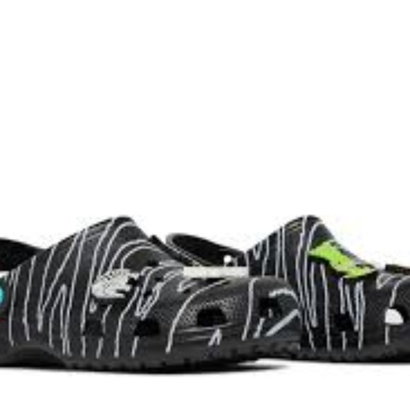 Crocs Classic Clog Ron English Party Animals Zebra Black - Picture 3 of 3